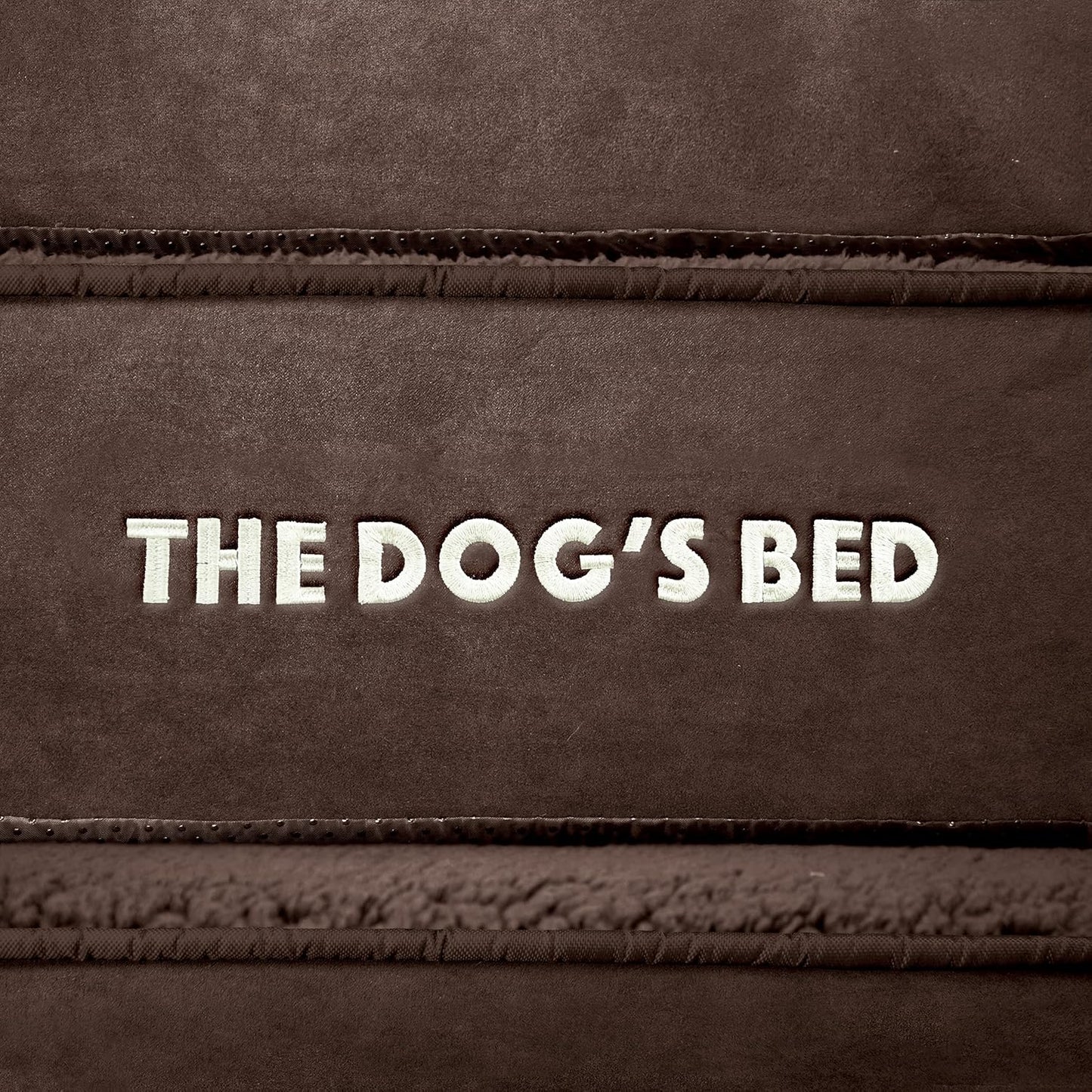 The Dog’s Bed Orthopedic Headrest Dog Bed Large Brown 40x25, Memory Foam, Pain Relief for Arthritis, Hip & Elbow Dysplasia, Post Surgery, Lameness, Veterinary Approved, Waterproof Washable Cover