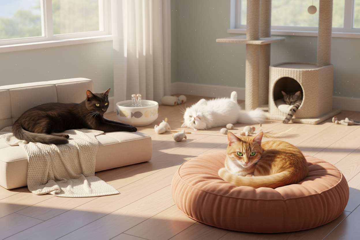 where every cat’s comfort and joy comes first